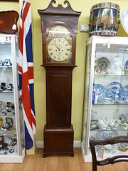 antique clocks & timepieces c1830 masonic 8 day long case C1830 Masonic 8 Day Long Case