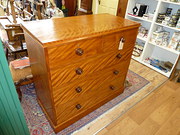 Early Victorian Sycamore Chest