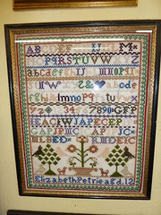 Framed Victorian Needle Work S