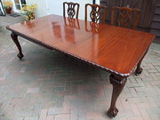 antique furniture large edwardian mahogany exten Large Edwardian Mahogany exten