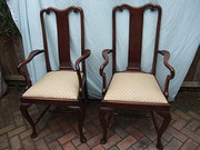 Pair of Edwardian Mahogany Car