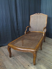 French walnut bergere chaise l