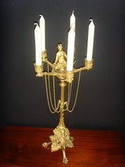 French Gilt Bronze Candelabrum
