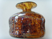 Mdina Ribbed Vase Signed Early