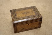 Victorian Walnut Jewellery Box
