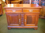antique furniture victorian red walnut sideboard VICTORIAN RED WALNUT SIDEBOARD