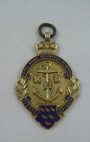 9ct Gold  Enamel Military Fob
