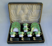 Coalport Tea Set and Silver En
