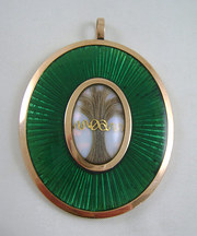 Georgian Rose Gold Mourning Pendant