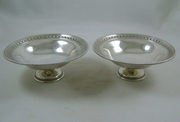 Pair of Silver Pedestal Bowls