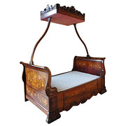 Dutch Walnut and Floral Marque
