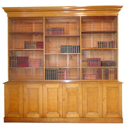 Early Victorian Oak Library Bo