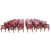 Set of 30 Victorian oak and hi
