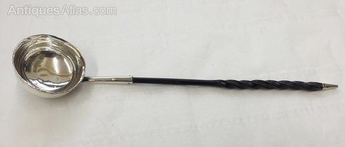 Antique Georgian Silver ,Silver Plated Toddy Ladle