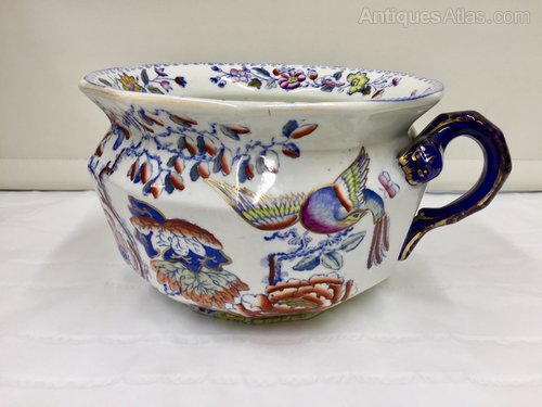 Antique Masons Ironstone Chamber Pot circa 1880