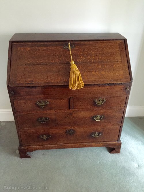 Antique Norfolk Oak Writing Bureau circa 1740
