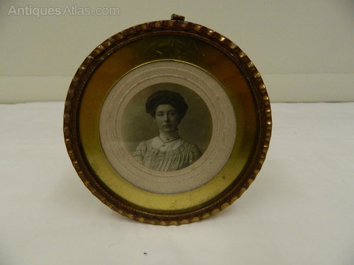 Brass Framed Female Photographic Study circa 1895