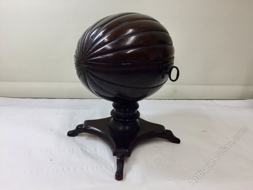 Rare Antique Coconut Tea Caddy circa 1830