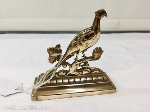 Victorian Brass Fire Side Game Bird Ornament
