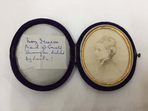 Victorian Oval Miniature Portrait Study