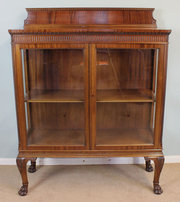 antique furniture mahogany display cabin Antique Mahogany Display Cabin