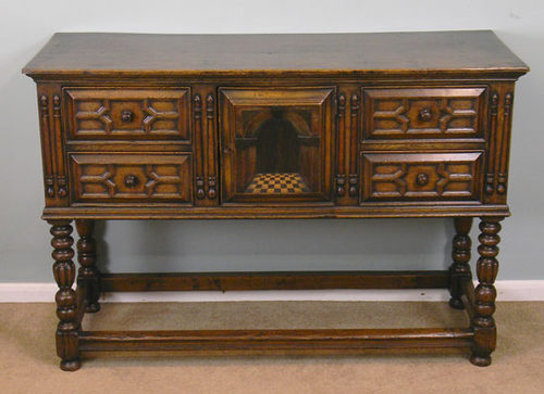 Antique Oak 20c Sideboard Dresser Base 