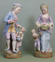 Antique Victorian Pair Bisque
