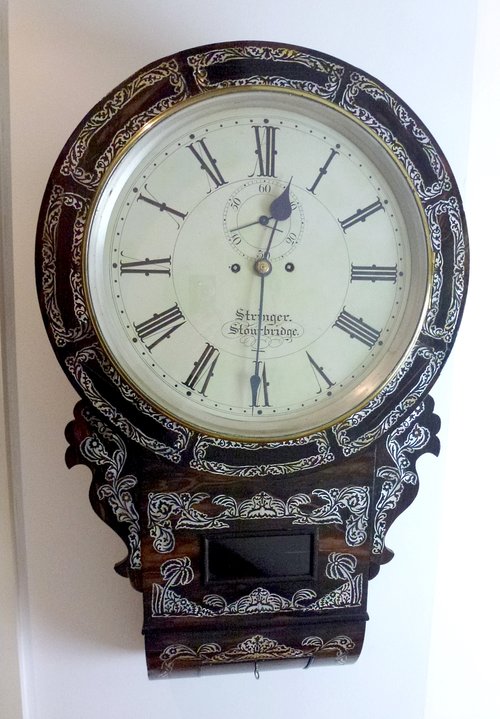 Antique Wall Clock by Stringer of stourbridge