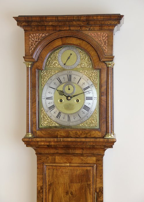 London Walnut Longcase Clock.