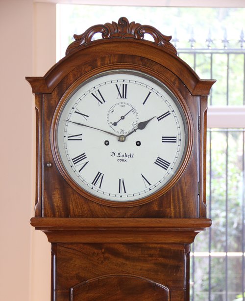 Small Irish Mahogany Longcase Clock