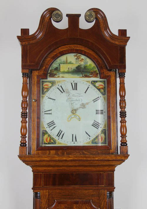 Derbyshire Antique Longcase Clock c1830.