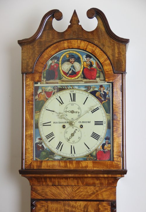 c1845 Scottish 8 day Antique Longcase Clock