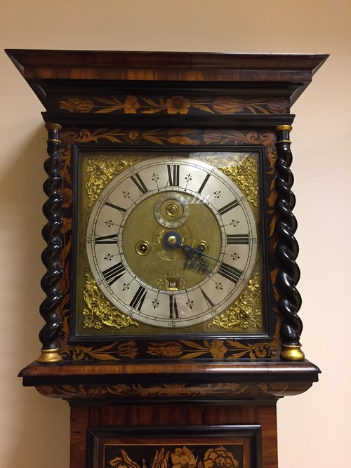 Marquetry Longcase clock by John Williamson, Leeds