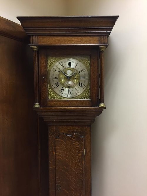 c1740 OAK 30 Longcase clock by William Varley