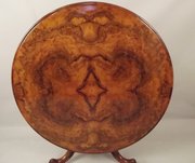 antique furniture victorian burr walnut table e Victorian Burr Walnut Table E