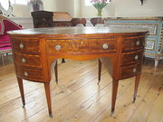 19th Century Oval Mahogany Des