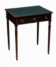 Leather topped writing table