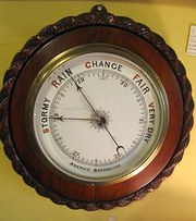 Mahogany Barometer