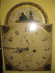 Painted clock face