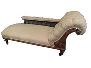Walnut Chaise Longue