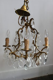 French brass chandelier