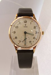 Vintage 1950s gents 9ct gold T