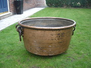 Antique Copper Log Bucket Coul