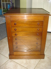 Antique Mahogany Collectors Ca