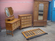 Antique Oak 4 Piece Bedroom Su