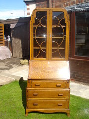 Antique Oak Bureaux Bookcase