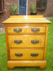 Antique Satin Wood  Ash Chest