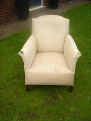 Antique Upholsted Armchair