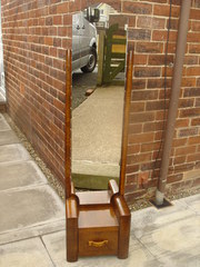 Antique Walnut Cheval Dressing