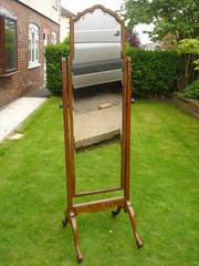 Antique Walnut Cheval Dressing